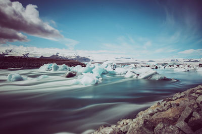 Scenic view of sea against sky