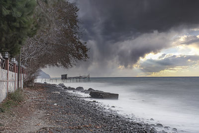 Scenic view of sea against sky