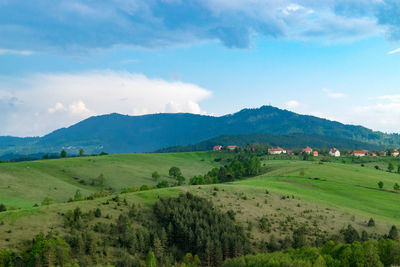 Scenic view of landscape against sky