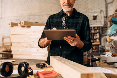 Man working in workshop