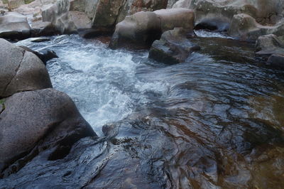 Rocks in water