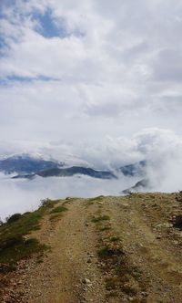 Scenic view of landscape against sky