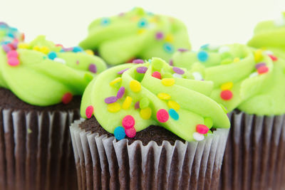 Close-up of cupcakes