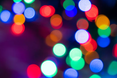 Defocused image of illuminated lights