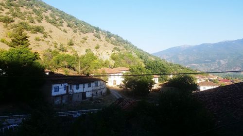 View of mountain range against the sky