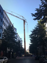 Low angle view of building against clear sky