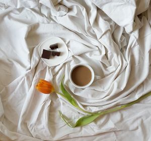 Coffee cup on white background