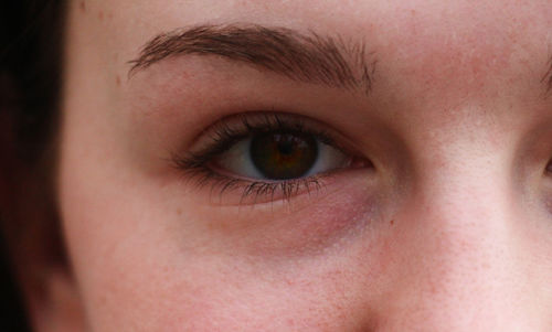 Close-up portrait of woman