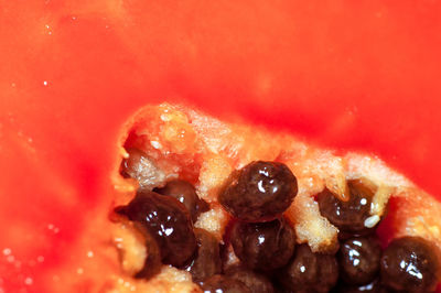 Close-up of fruit slices