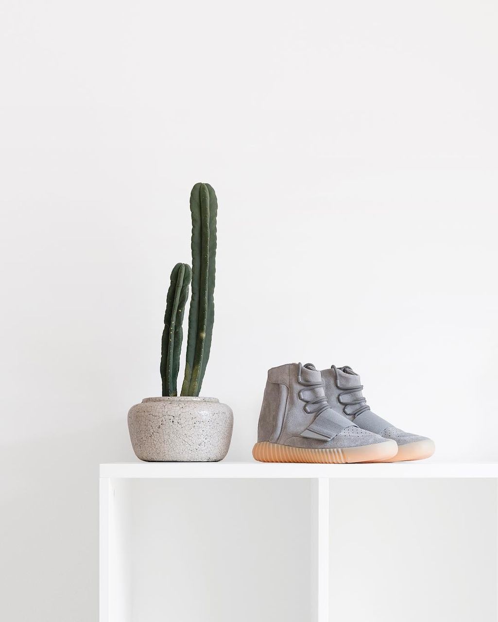 indoors, no people, still life, studio shot, copy space, white background, representation, close-up, wood - material, human representation, figurine, sculpture, two objects, white color, green color, art and craft, group of objects, table, succulent plant, black color