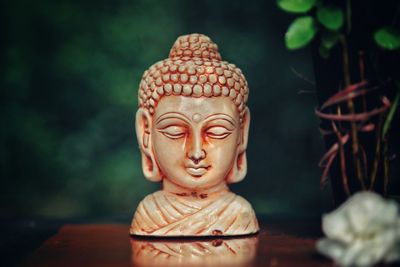 Close-up of buddha statue