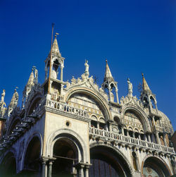 Details of the facade of st. mar's in venice, italy.