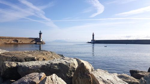 Scenic view of sea against sky