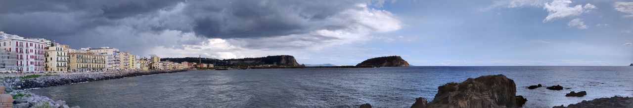 Panoramic view of sea against sky