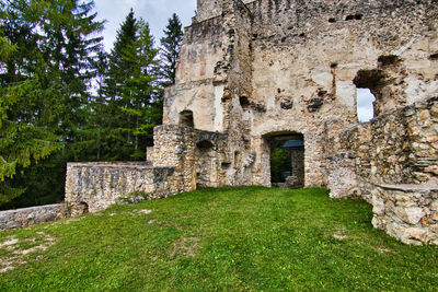 View of old ruin building