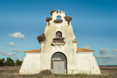 Low angle view of building against sky