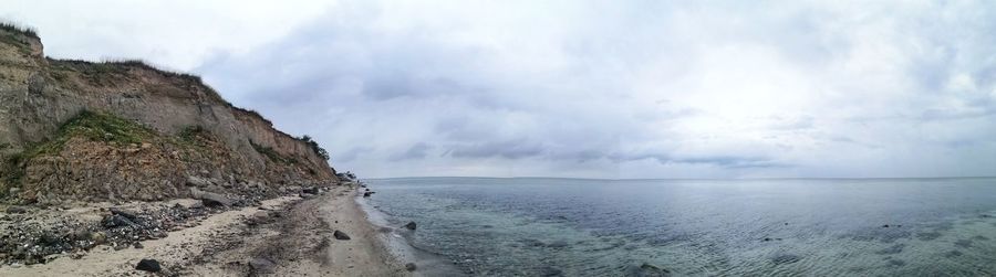 Steep coast panoramic view at the baltic sea, schwedeneck, schleswig holstein germany