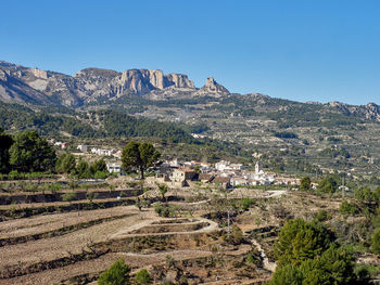 Views from guadalest castle, alicante, spain