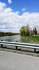 Scenic view of park against sky