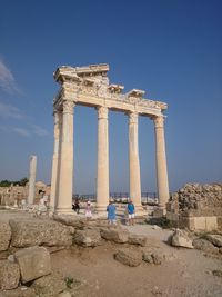 Low angle view of historical building