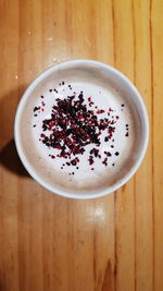 Close-up of coffee on table