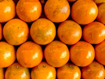 Full frame shot of oranges