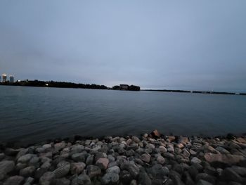 Scenic view of sea against sky