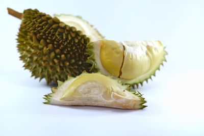 Close-up of bananas on table