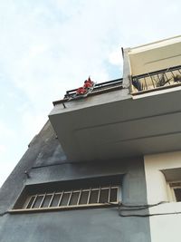 Low angle view of building against sky