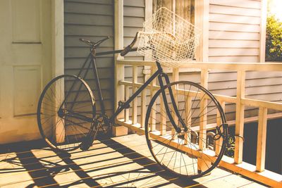 Bicycle in basket