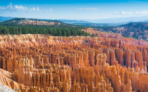 Panoramic view of landscape against cloudy sky