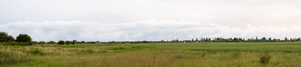 Panoramic view of landscape against sky