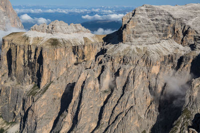 Europe, italy, alps, dolomites, mountains, trentino-alto adige/südtirol, view from sass pordoi