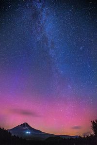 Scenic view of star field at night