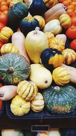 High angle view of market stall for sale