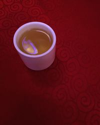 Coffee cup on table