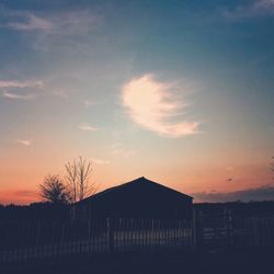 Scenic view of landscape at sunset