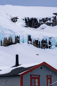 View of snow covered landscape