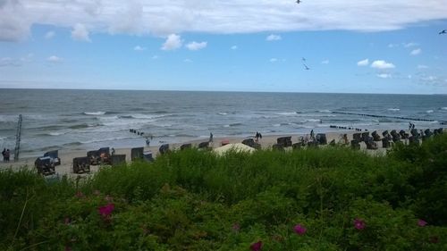 Scenic view of sea against sky