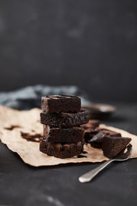 Close-up of chocolate cake