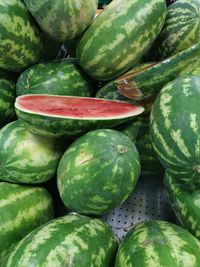 Full frame shot of fruits for sale at market