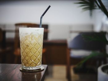 Close-up of coffee on table