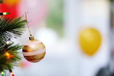 Close-up of christmas decoration