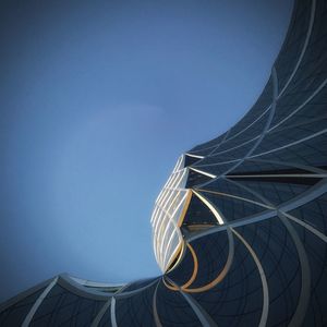 Low angle view of modern building