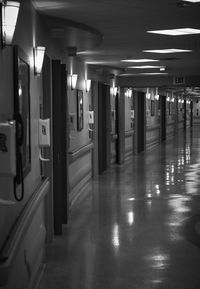 View of empty subway station