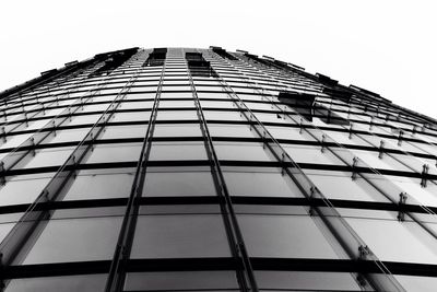 Low angle view of modern building against sky