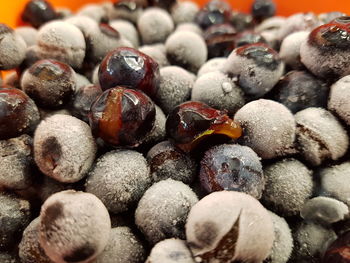 Full frame shot of blueberries