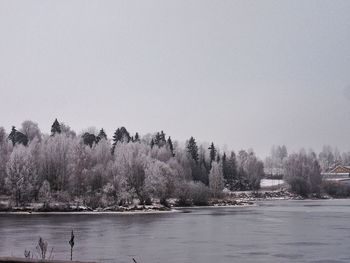 Scenic view of calm lake