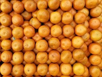 Full frame shot of orange for sale at market stall