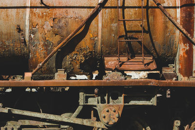 Old rusty machine part